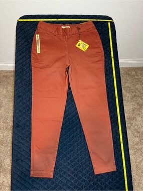 Hybrid & Company Men's Rust Orange Chinos